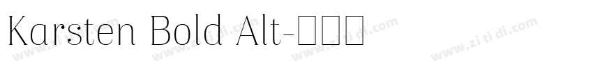 Karsten Bold Alt字体转换